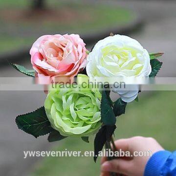 Fashion is Pure and Fresh European Classical Single Roses Zadeh Simulation Flowers Shoot Silk Flowers Decorated Fake Props photo-2