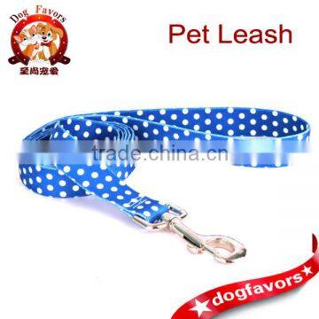 Heat Transfer Polka Dot Dog Lead Blue