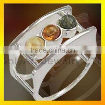 New Finger Ring Design With Big Zircons Sterling Silver Rings for Women photo-4