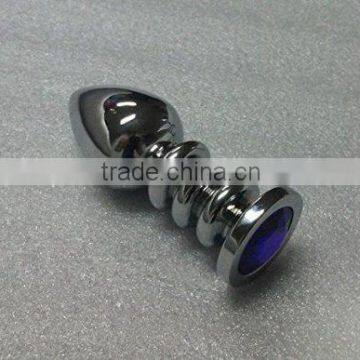 Anus bolt butt plugs masturbation anal plugs High quality Metal Screw thread for gay Anal Sex Toy Sex product for male&women