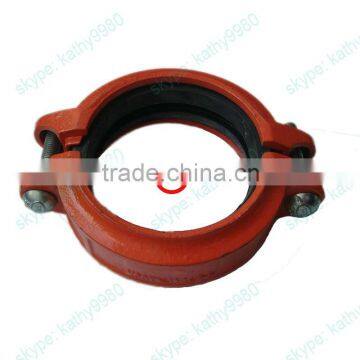 Ductile iron Grooved pipe fittings Coupling Red