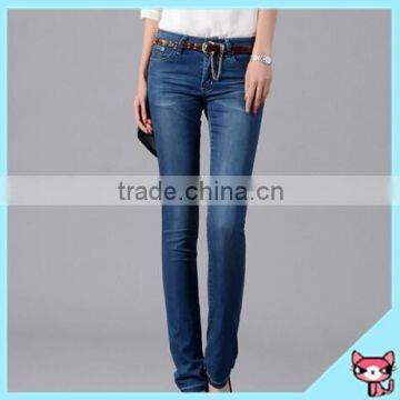 OEM Blue Denim Long Women Pants