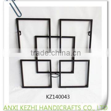 KZ140043 Wrought iron metal square wall hanging crafts