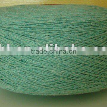Green color Polyester cotton yarn