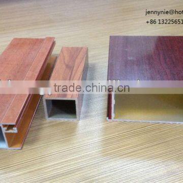 Wood grain aluminum profiles