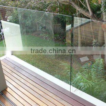 AS/NZS2208 2440-7000mm laminated glass railings