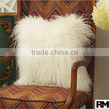 High quality Real mongolian fur pillow