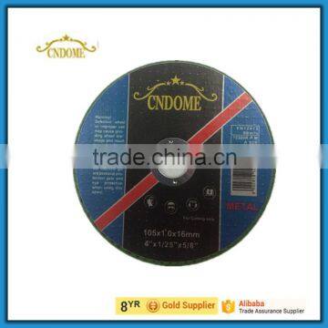 4" high quality abrasives cutting disc with double nets for metal and inox