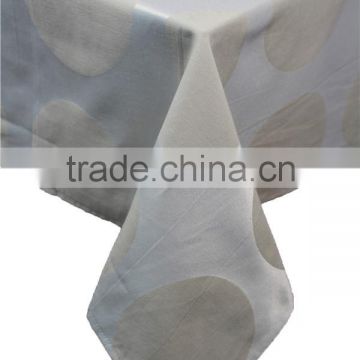 Hot Sale 100% Polyester Soild Color Jacquard Custom Tablecloth