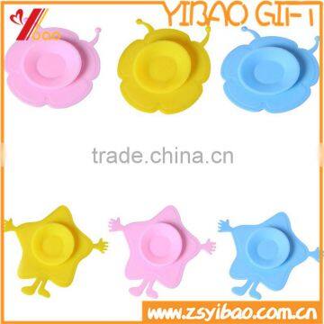 Customized coffee cup/tea cup lid double sided silicone Rubber suction cups