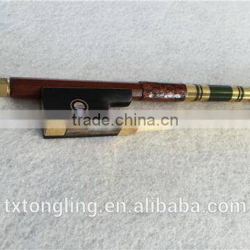 Quality Pernambuco Round Stick Violin Bow Round Bow Ebony Frog photo-6