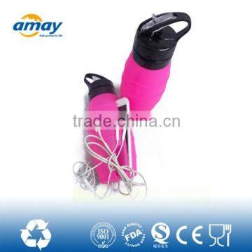 2016 hot sales popular silicone water bottle can store iphone moblie