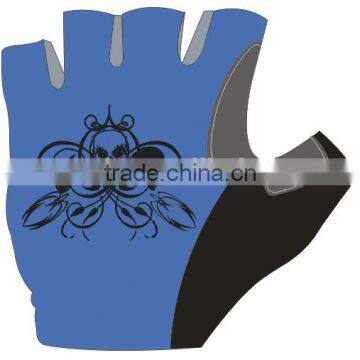 Navy blue skull 2015 hot sales touch screen gloves