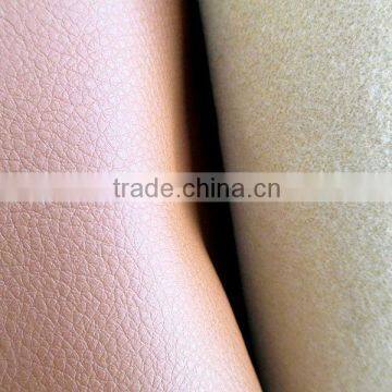 PU lether/ sofa leather /furniture leather/upholstery leather litchi grain pink leather