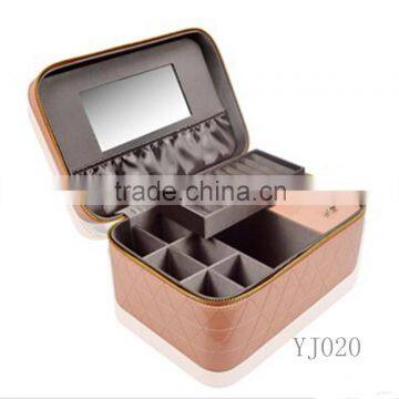 Easy-to-take PU Leather Travel Jewelry Box