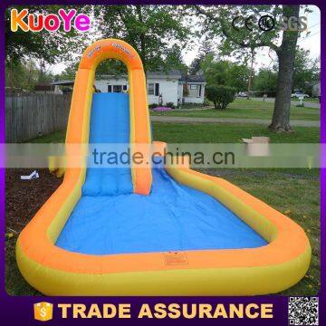 outdoor amusing inflatable water slide used with pool