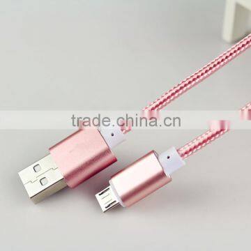 5ft Extra Long Micro USB to USB Cable Nylon Braided Quick Charge Cable and Data Sync Cable Charge for Android, Samsung, HTC,
