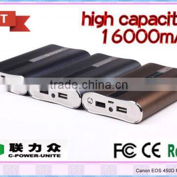 high capacity 16000mAh disposable mobile charger with ce fcc rohs certification