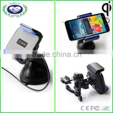 China cheap car charger qi wireless car charger for Samsung galaxy s6 edge