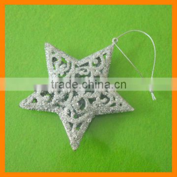 Silver Christmas Star, Christmas Tree Ornament