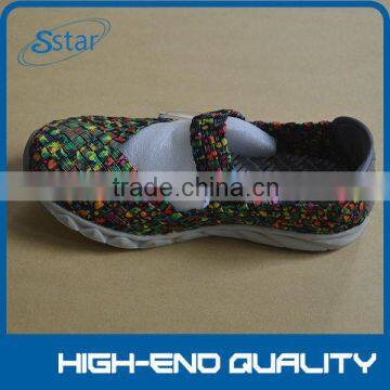 In the Spring of the New Hand Knitting Shoes Gilrs Wedges Casual Shoes Higher Single Shoes Sponge Cake photo-3