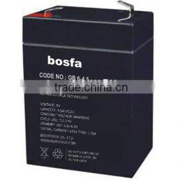 high rate lead acid 6v5ah alarm battery