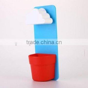 Wall Mount Rainy Pot Flower Pot With Cloud-Shaped Water Filter-Indoor Hanging Flower Planter-Pouring Shower Water