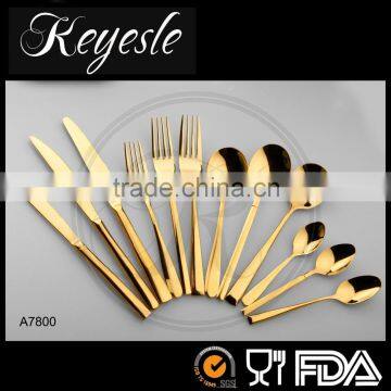 gold wedding cutlery, forks and knives, gold flatware