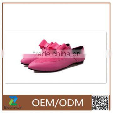 2016 fashion ladies flat shoes casual shoes for girl for woman bow shoes