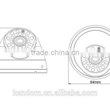 Kendom Manufacturer Shenzhen Cctv Surveillance System Promotional Infrared Ahd Cheap Dome Camera With 3.6mm or 6.0mm Lens photo-2