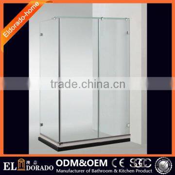 Frosted Factory Sales Hotel Furniture Sliding Frameless SGCC Certificate Rctangular Extend Shower Screen