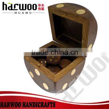 2016 new design wooden dice box,creative wooden box,custom game box