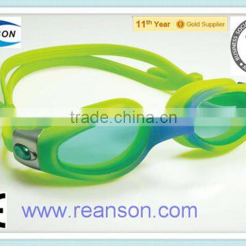 Silicone One-piece Swimming Goggles with Various Colors