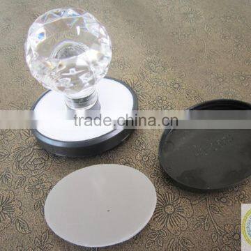 Round Model flash stamp crystal mount handle