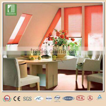 Non-woven pleated paper blinds polyester fabric pleated blinds