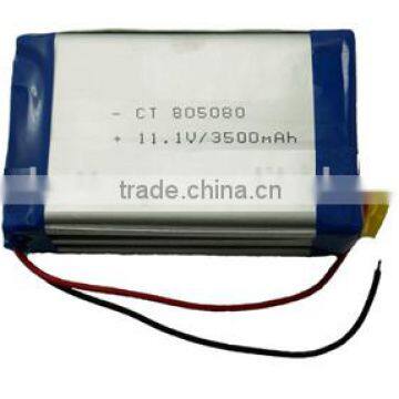 12v 3500mAh 11.1V 14V lithium polymer rechargeable battery