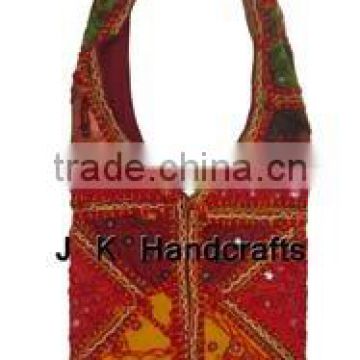 Ethnic Shoulder HandBag Indian Hand Embroidered Shoulder bag