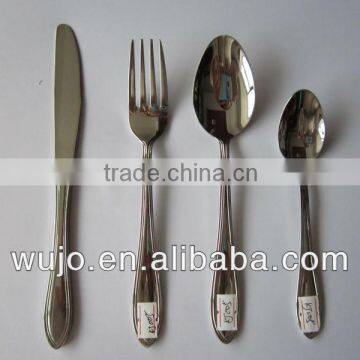 18/0 hand polish stainless steel cutlery