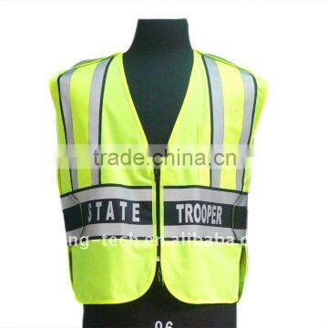 High visibility reflective safety vest