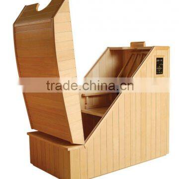 mini half sauna sauna capsule 1 person canadian hemlock