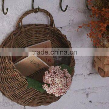 Manufacturer Hot Sale Wicker Wall Decoration Storage Basket