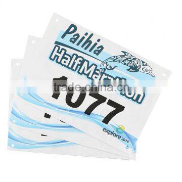 Printable Paper Logo Waterproof Printable Sport Custom Tyvek Race Numbers For Running Events photo-4