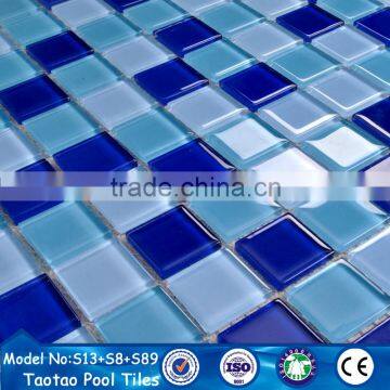 20x20 25x25 Swimming Pool Mosaic Blue Blue Cobalt Mixed Tiles photo-3