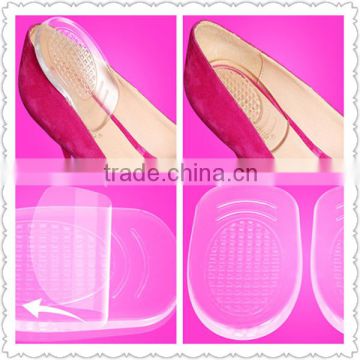 Fashion Shoe Cushions/Pads Silicone Sticky Anti Slip Massage PU Gel Ladies Foot Insoles