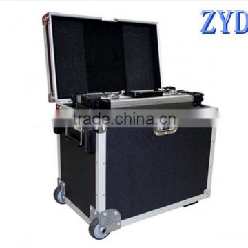 Aluminum flight case for lcd tv, flight case for wireless microphone, road flight case for stage light, black (ZYD-HK8501)