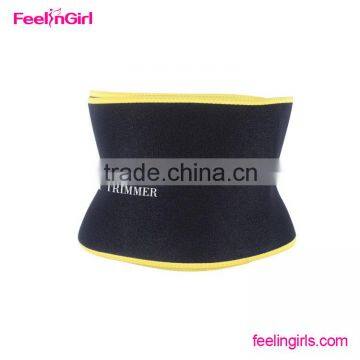 Black And Yellow running belt waist pack Embossing Waist Trimmer Belt