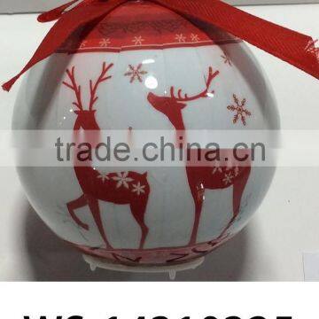 2105 Hot Sale In America Market Wholesale Deer Design Foam Christmas Baubles Ball                        
                                                Quality Choice