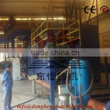 engineer install Q69 Serise Roller motor Aluminum Shot Blasting Machinery