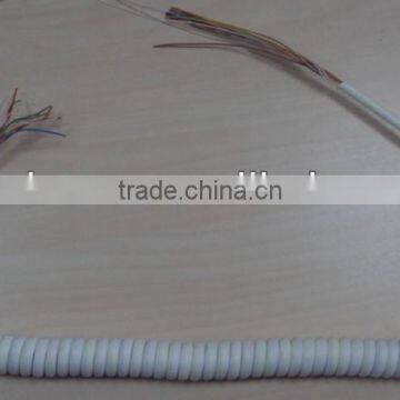24AWG Red Flexible CU Conductor PVC Spiral Cable