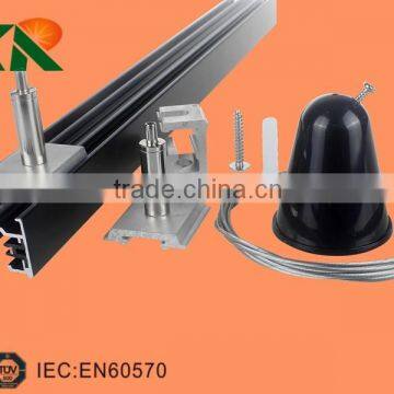 dongguan led light 2 wires track light accessories suspension gears for led track rail lighting